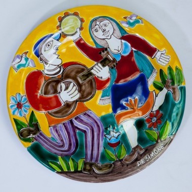 Circular Plate DS 25 cm PT25DS-05 dancing Circular Plate DS 25 cm PT25DS-05 dancing
